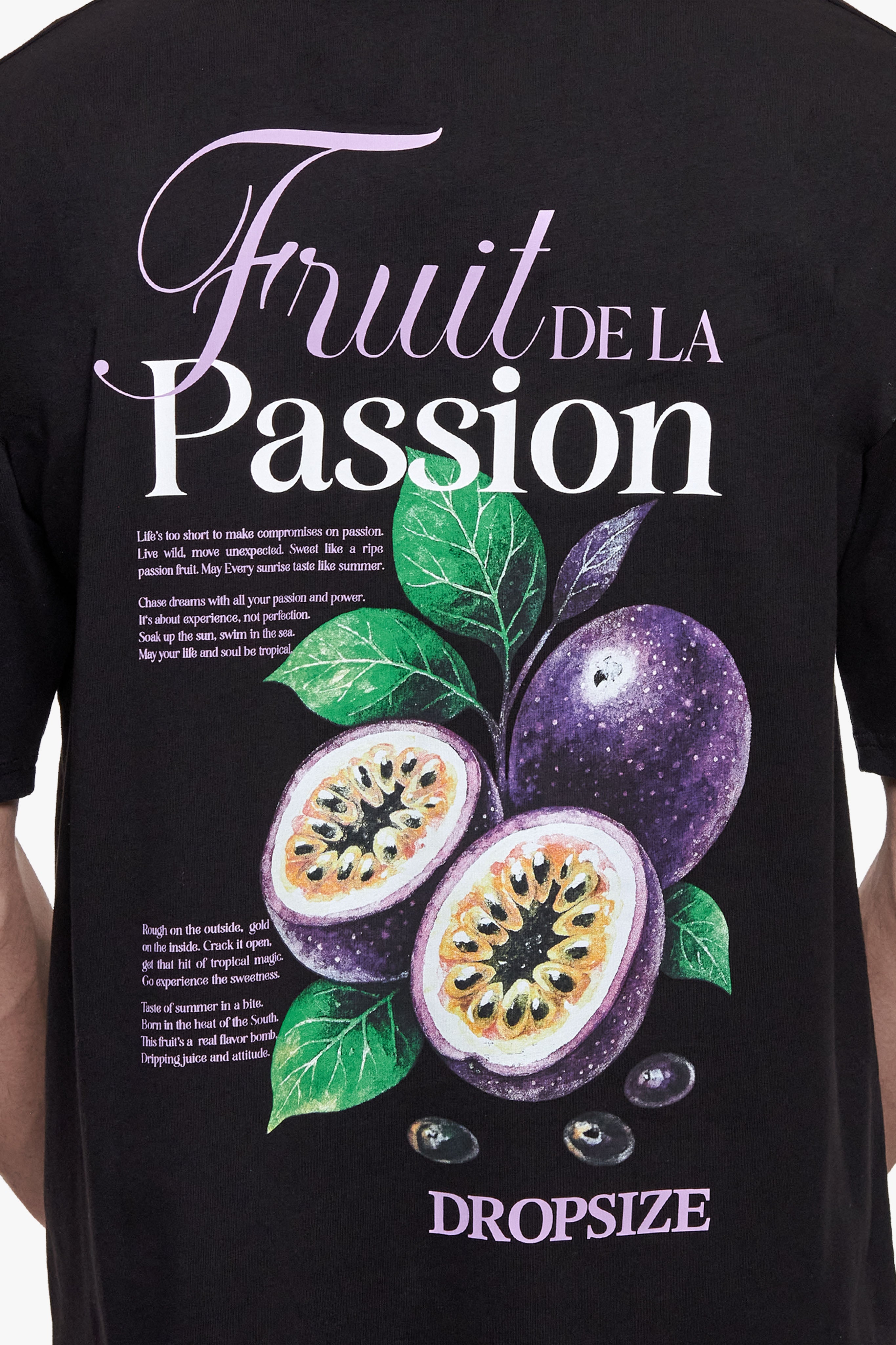 PASSION FRUIT T-SHIRT BLACK