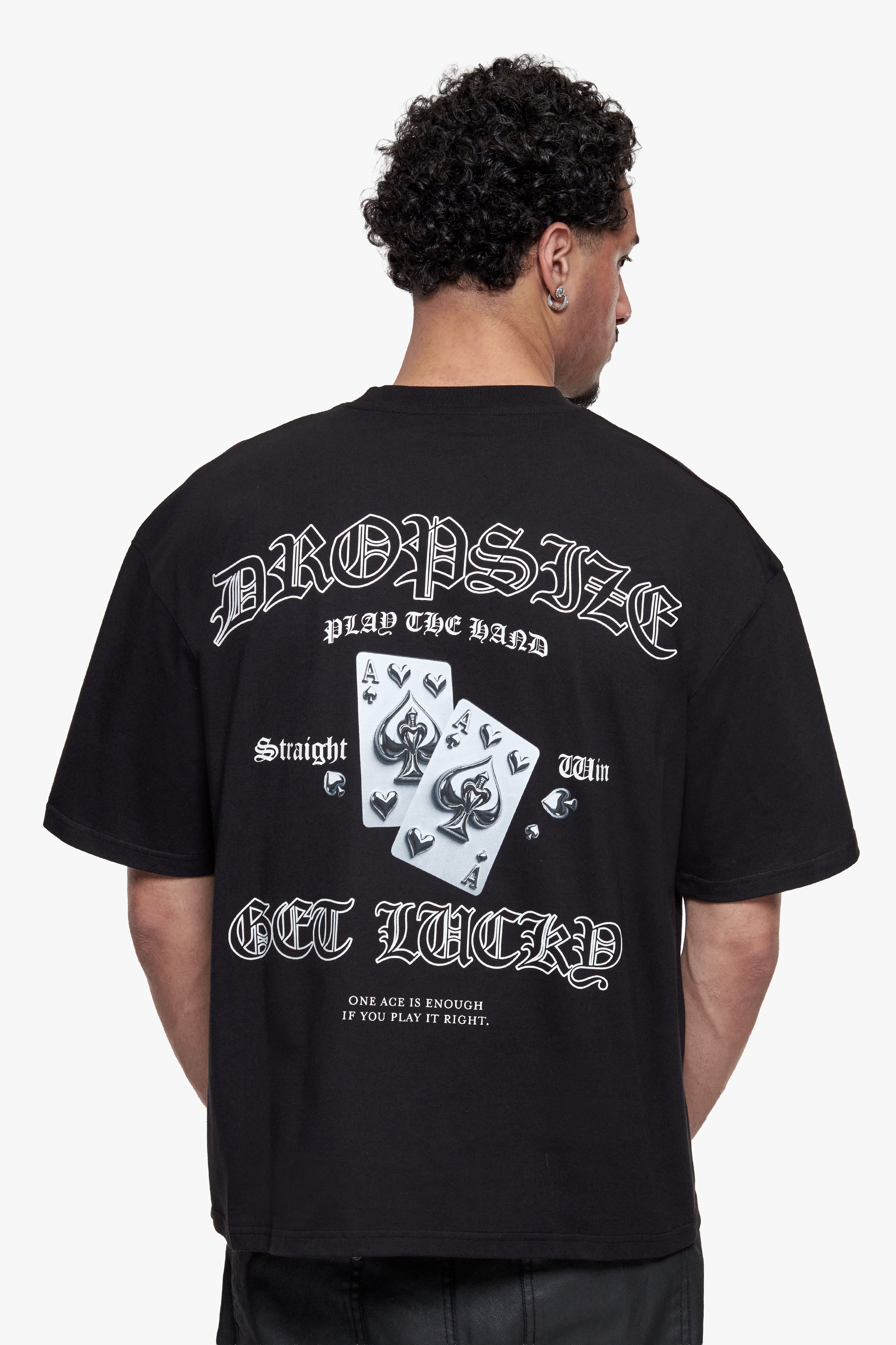GET LUCKY T-SHIRT BLACK