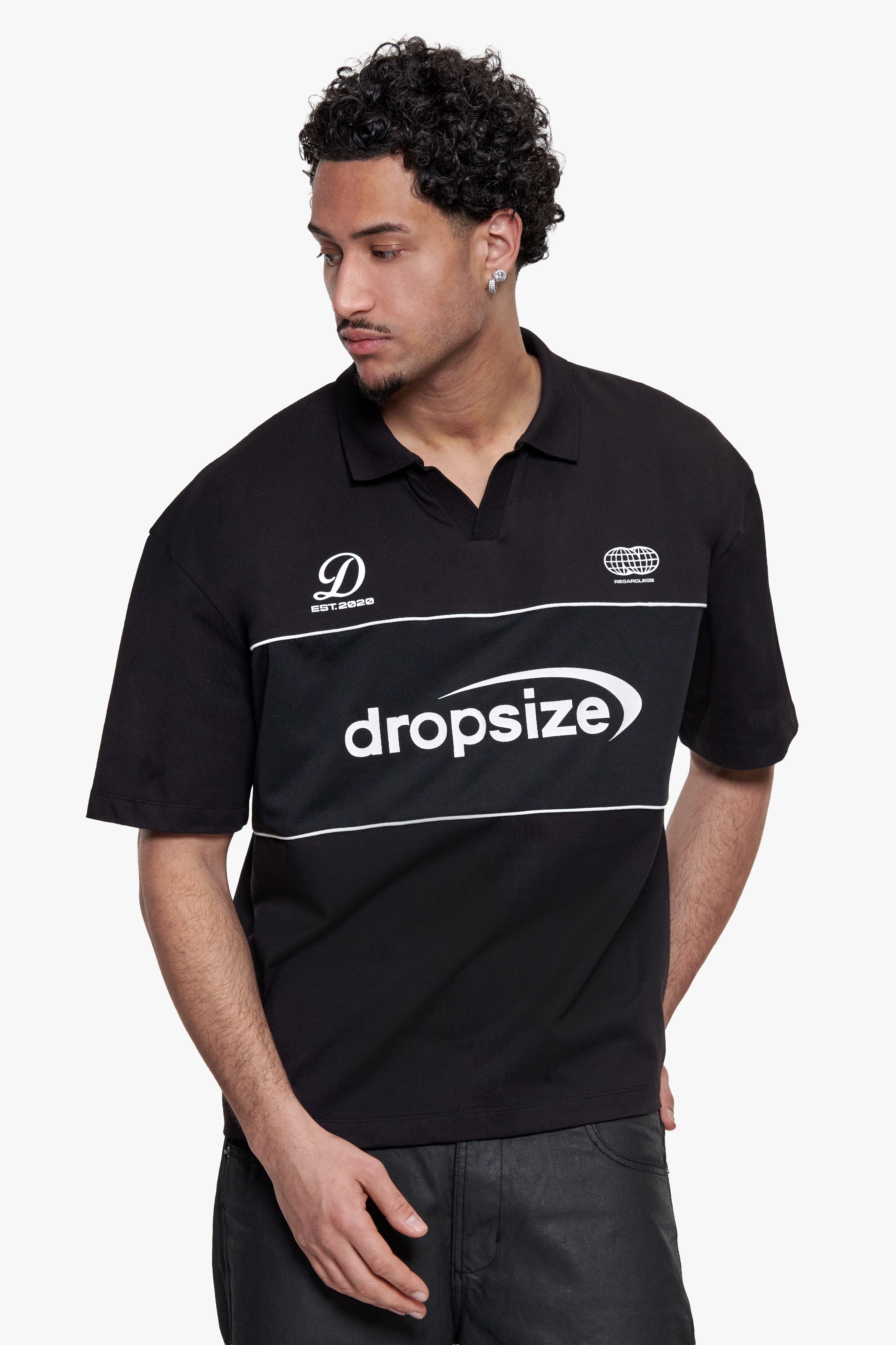 SPORTY SHORTSLEEVE POLOSHIRT BLACK