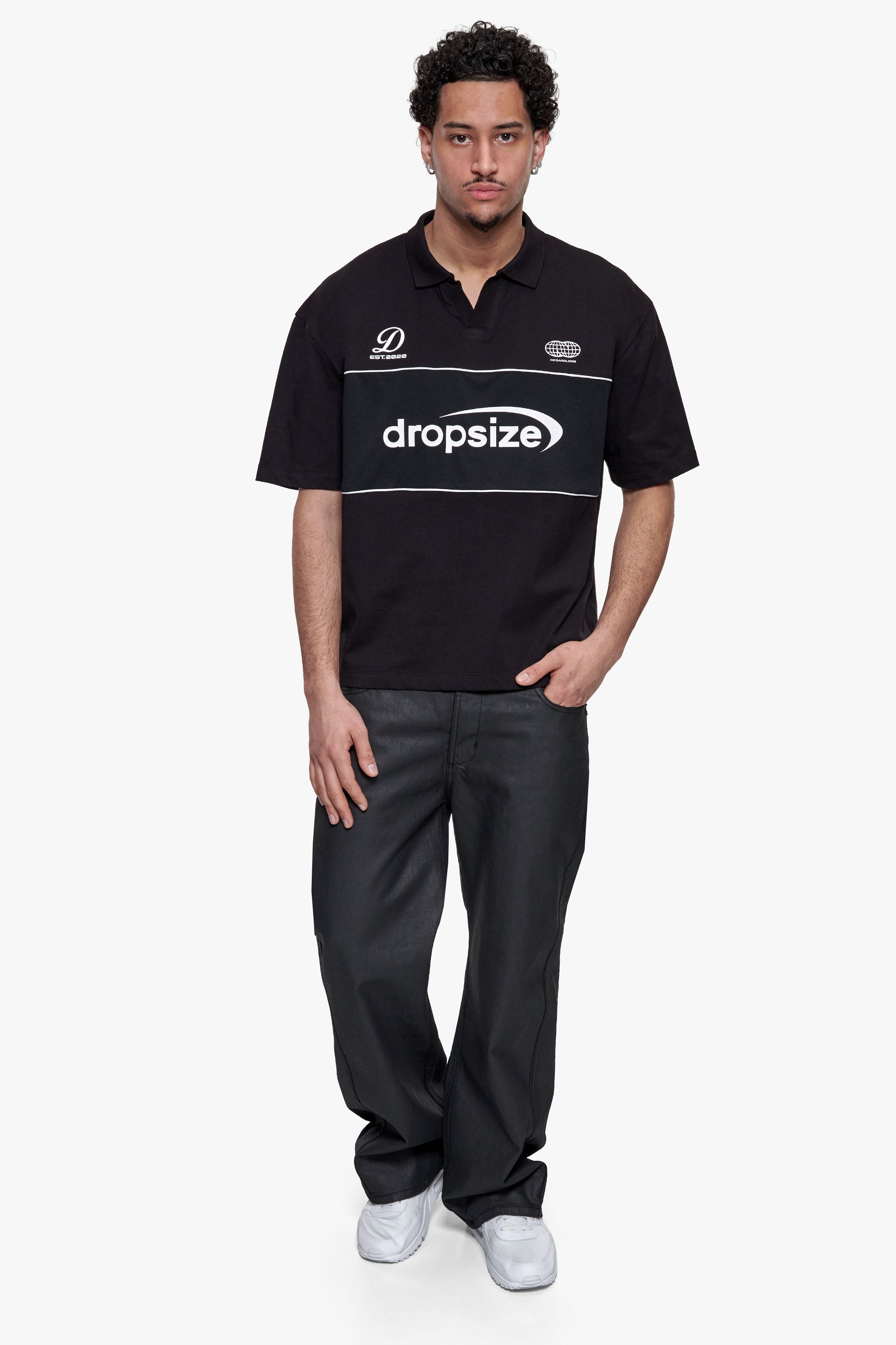 SPORTY SHORTSLEEVE POLOSHIRT BLACK