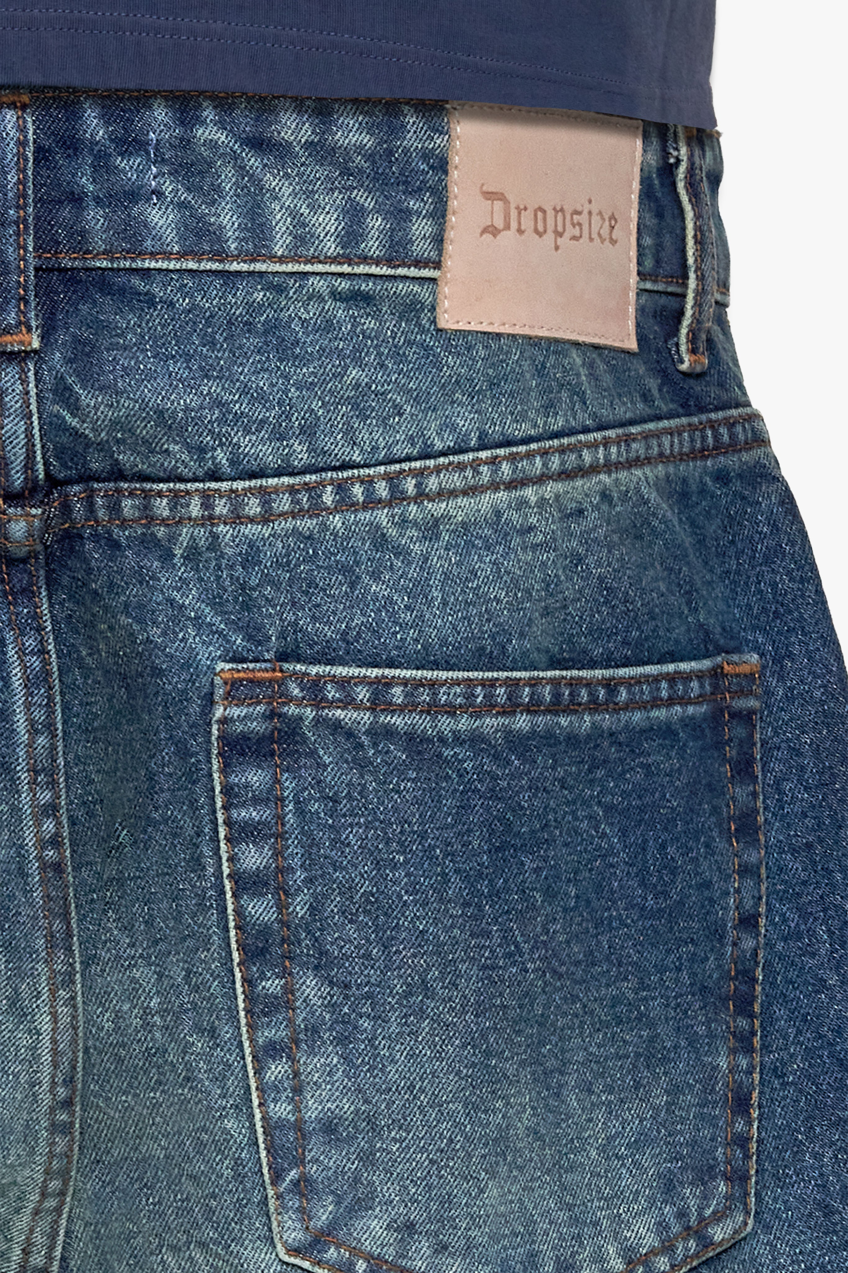 CLASSIC JORTS WASHED DARK BLUE