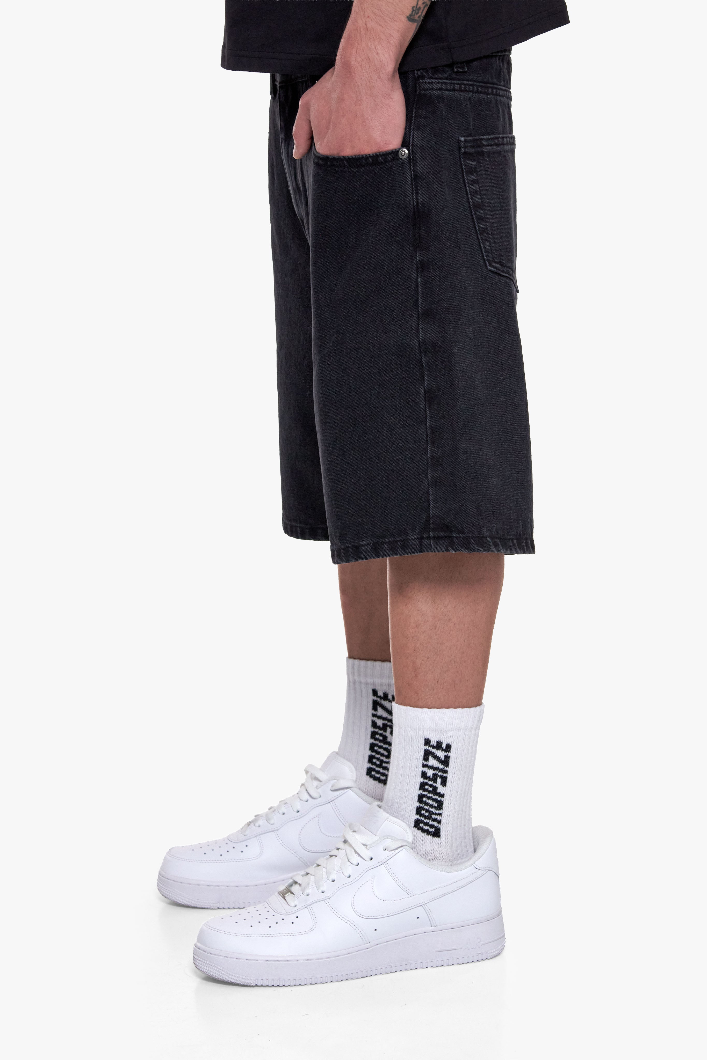 CLASSIC JORTS WASHED GREY