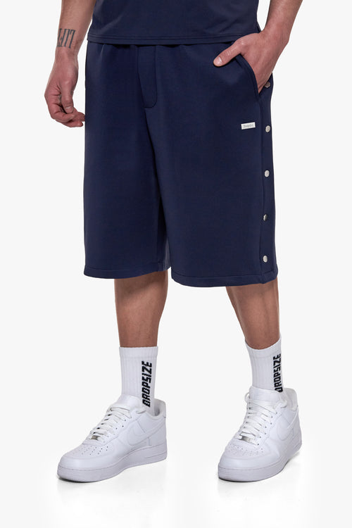 PUSH BUTTON SHORTS SPACE BLUE