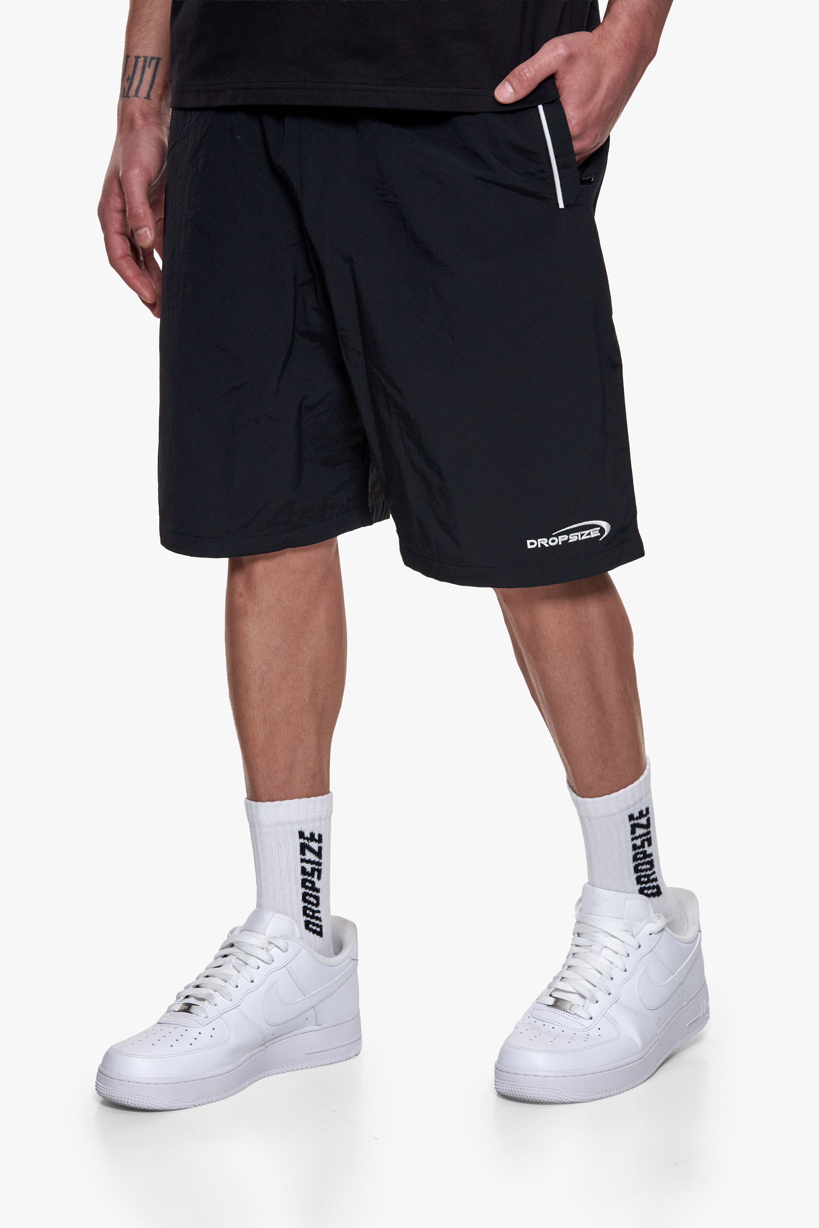 NYLON SHORTS BLACK