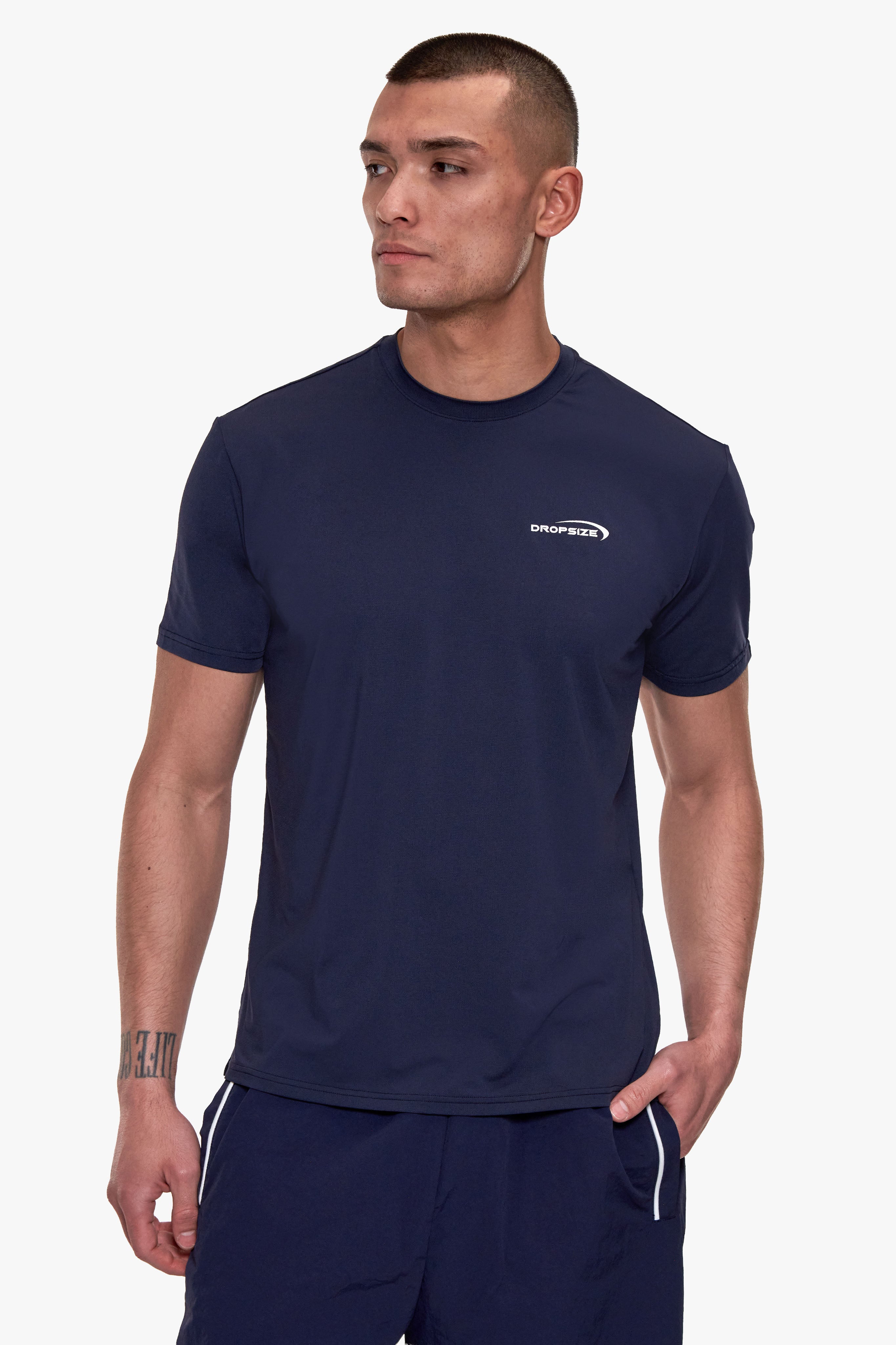 MUSCLE T-SHIRT NAVY BLUE
