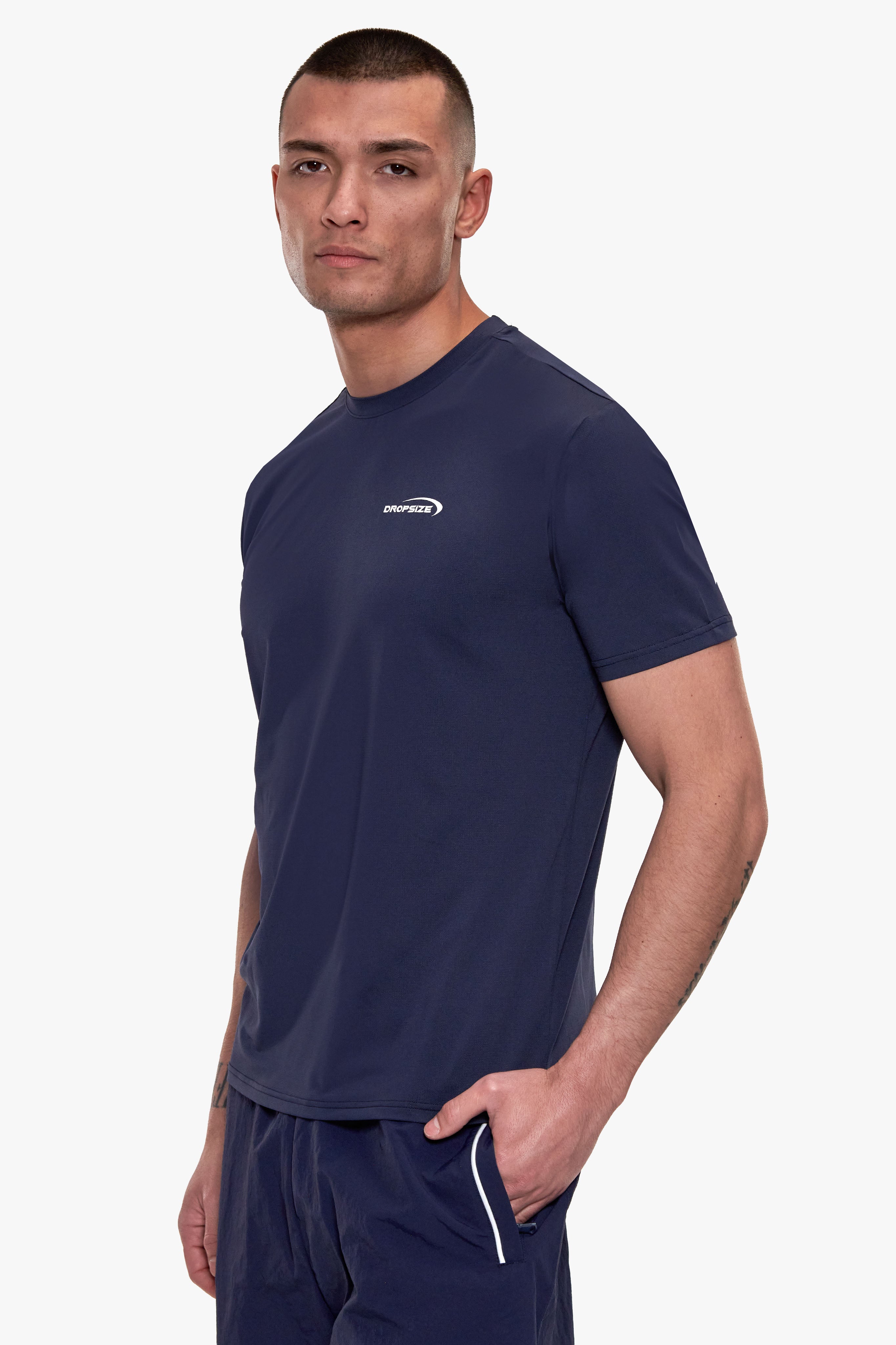 MUSCLE T-SHIRT NAVY BLUE
