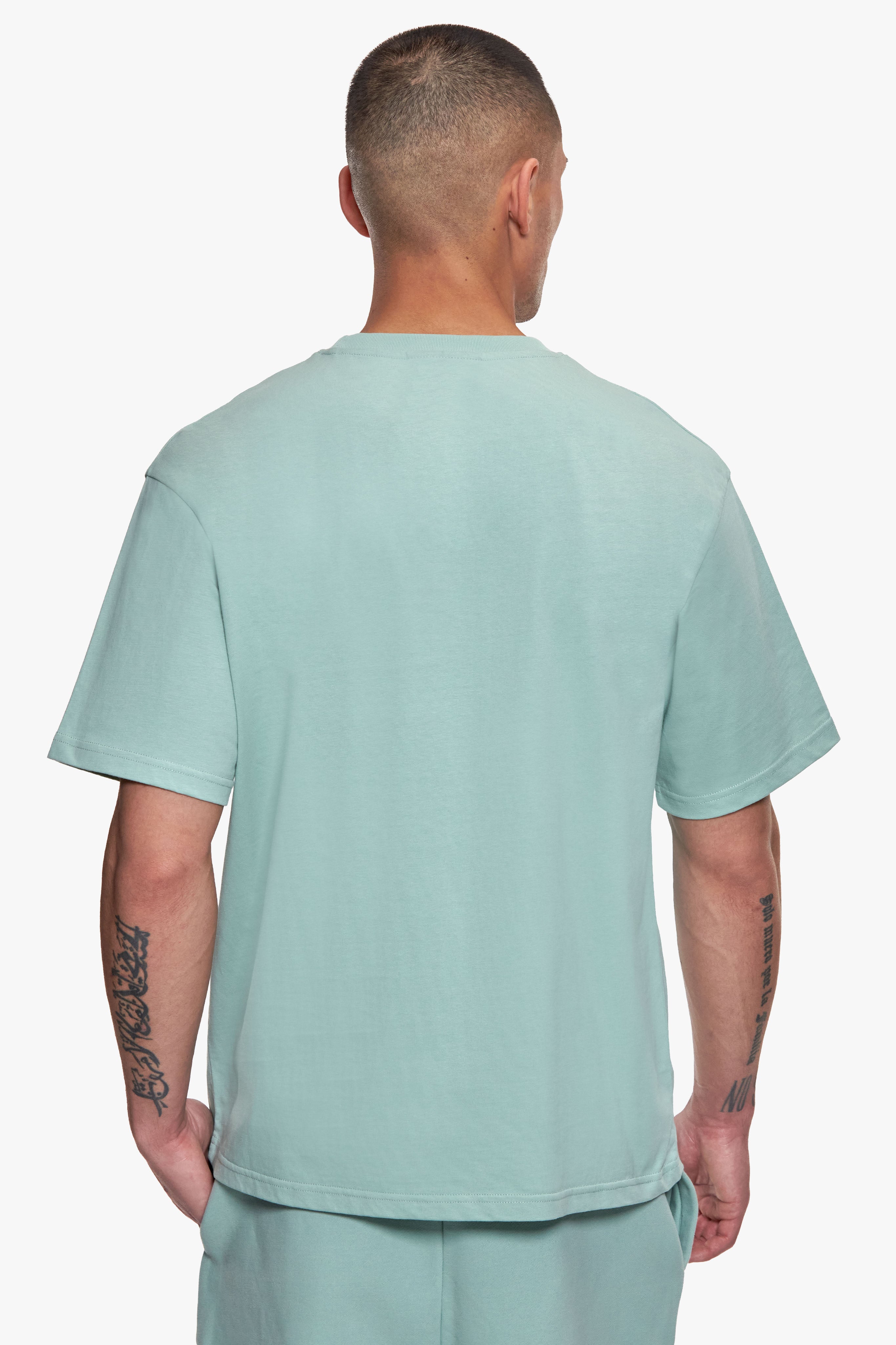 REGULAR FIT ESSENTIAL LOGO T-SHIRT HARBOR GREY