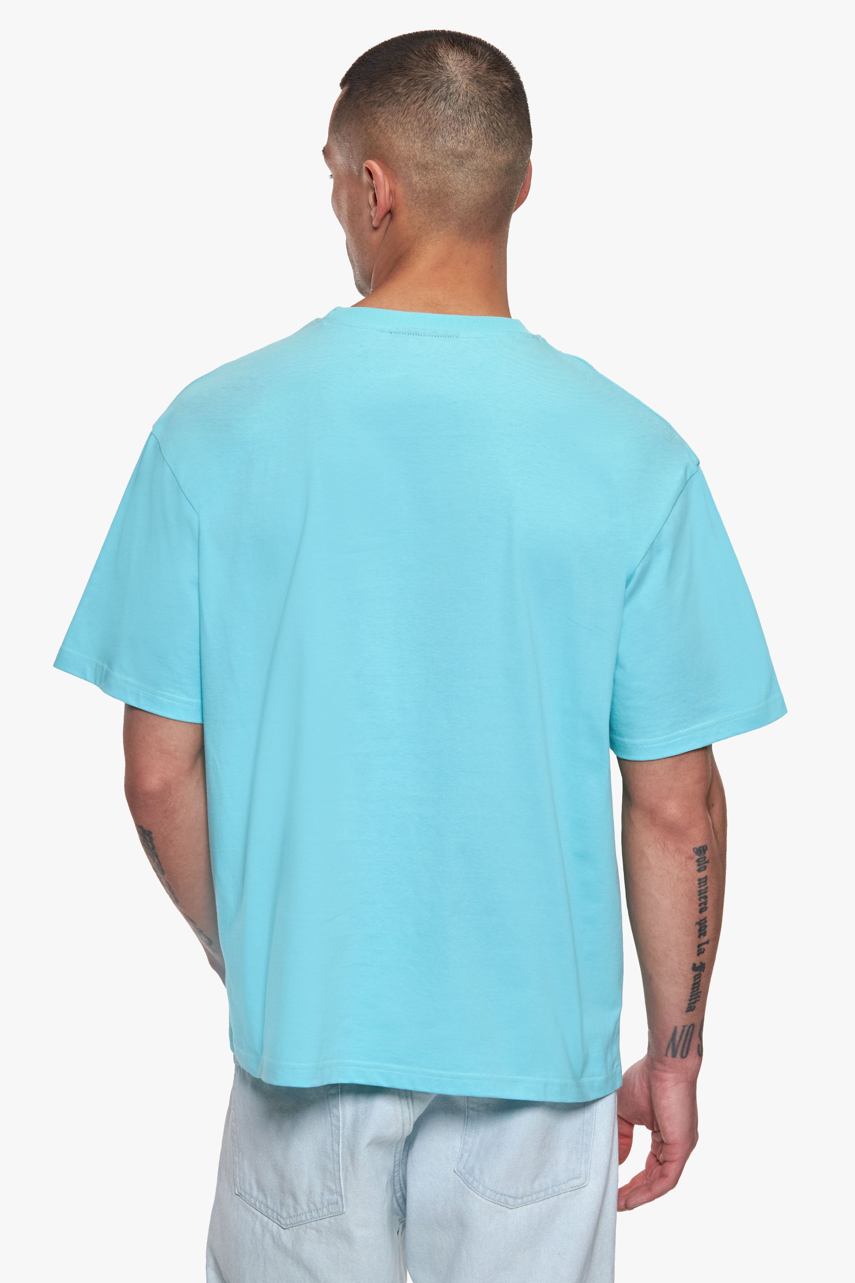 REGULAR FIT ESSENTIAL LOGO T-SHIRT TURQOUISE
