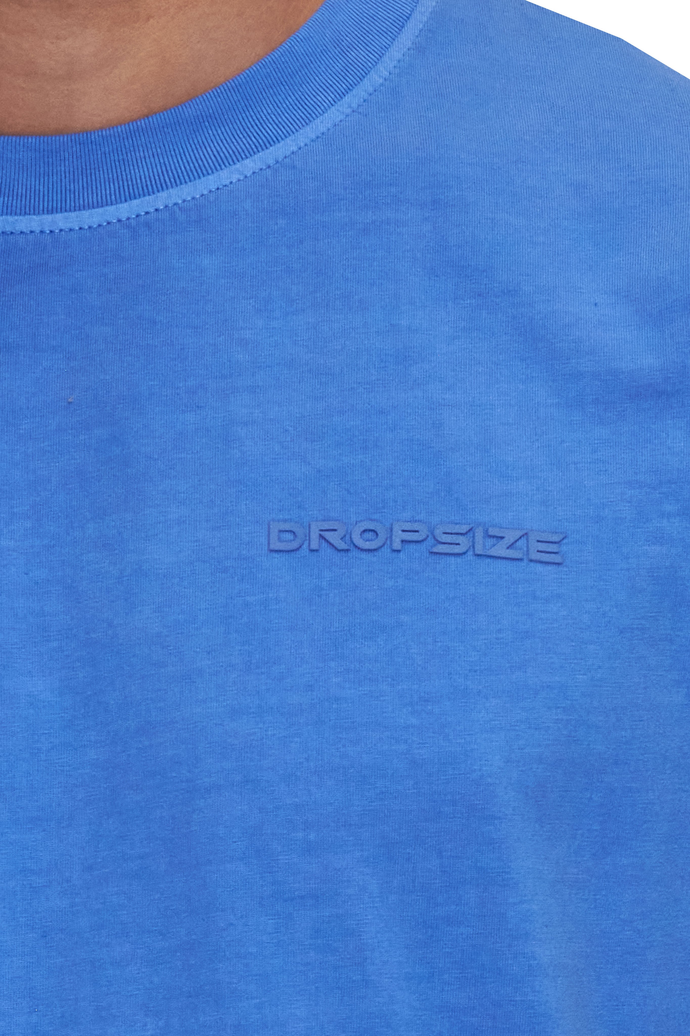 REGULAR FIT ESSENTIAL LOGO T-SHIRT WASHED LIGHT BLUE