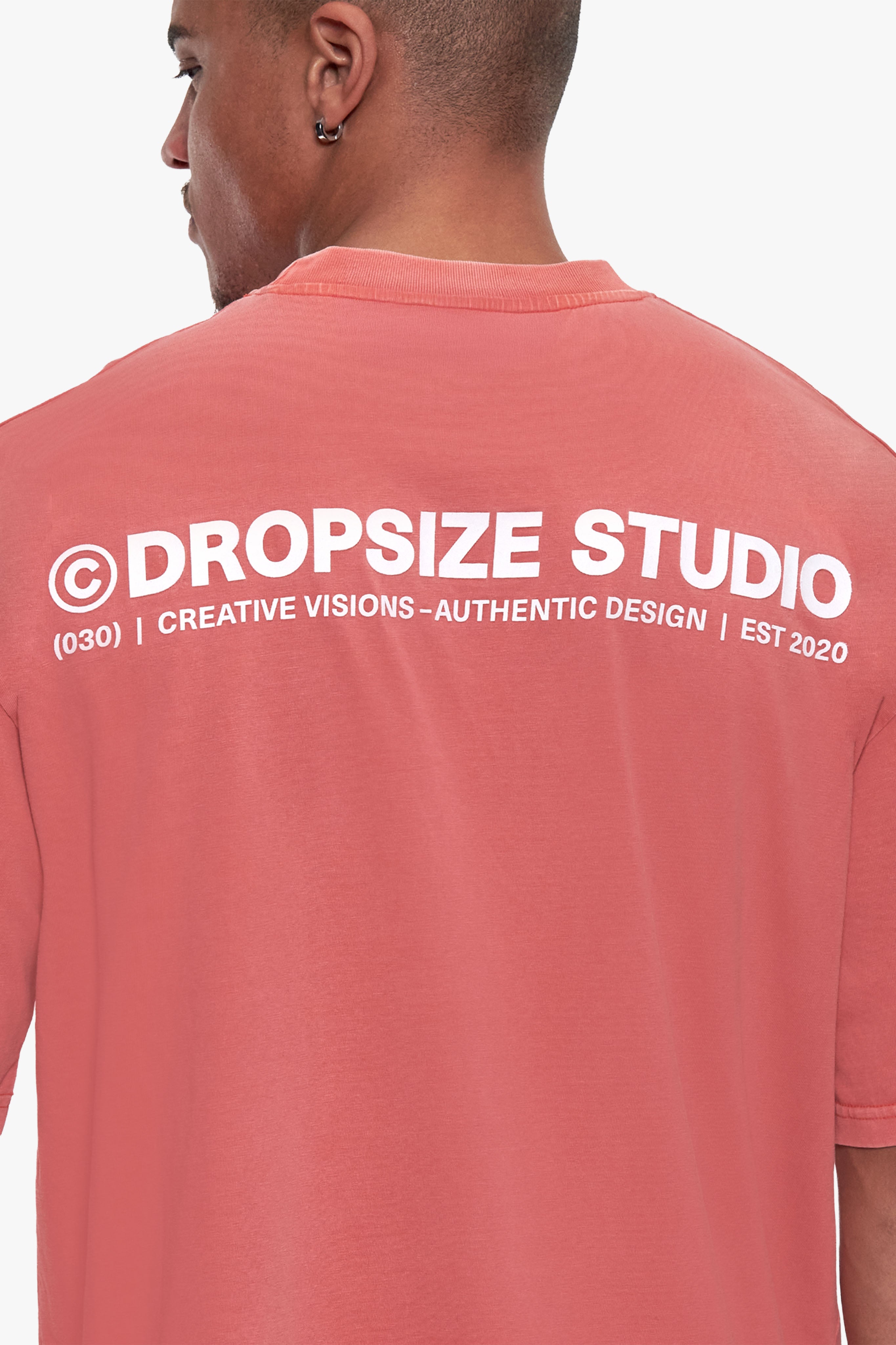 STUDIO T-SHIRT WASHED RED