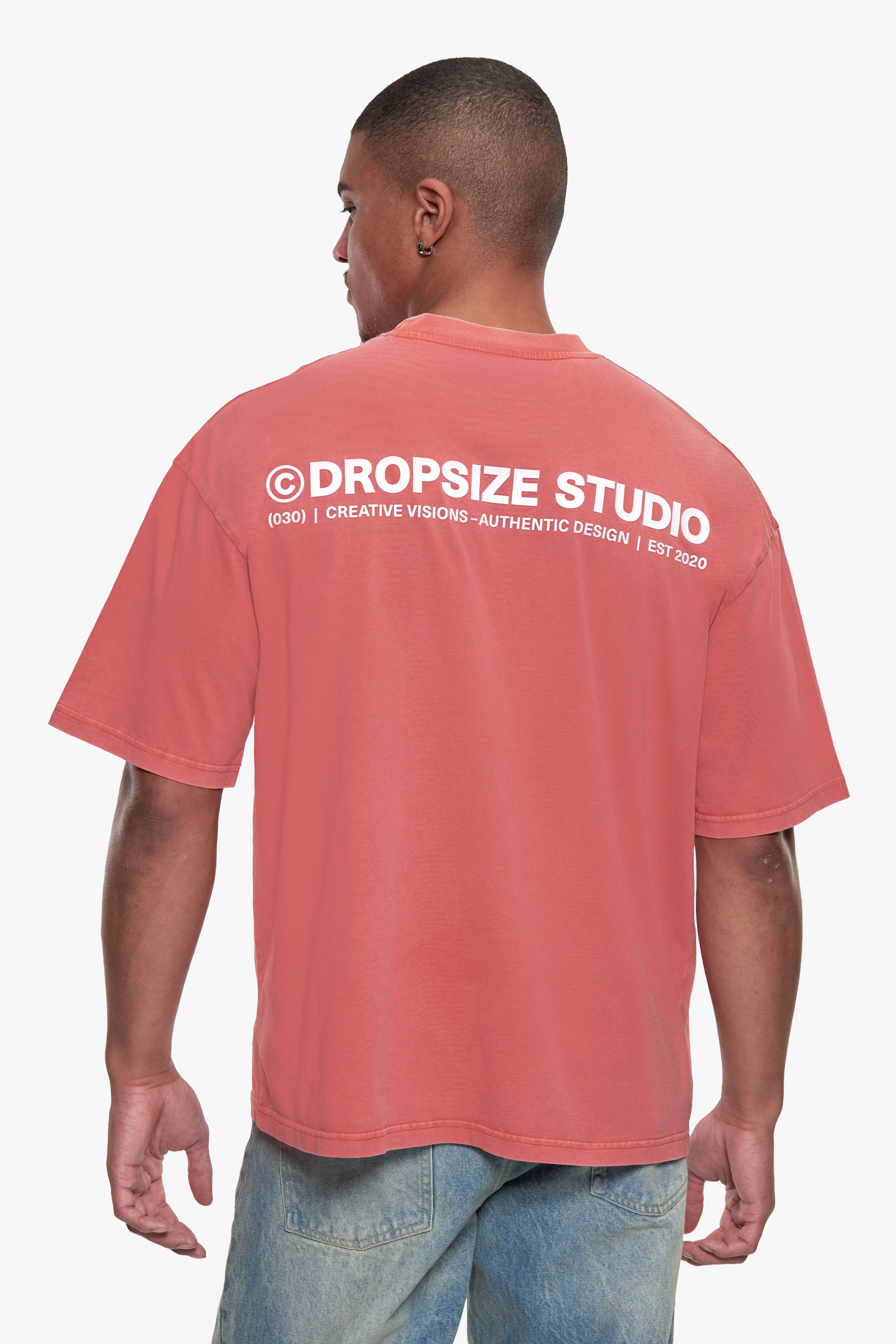 STUDIO T-SHIRT WASHED RED