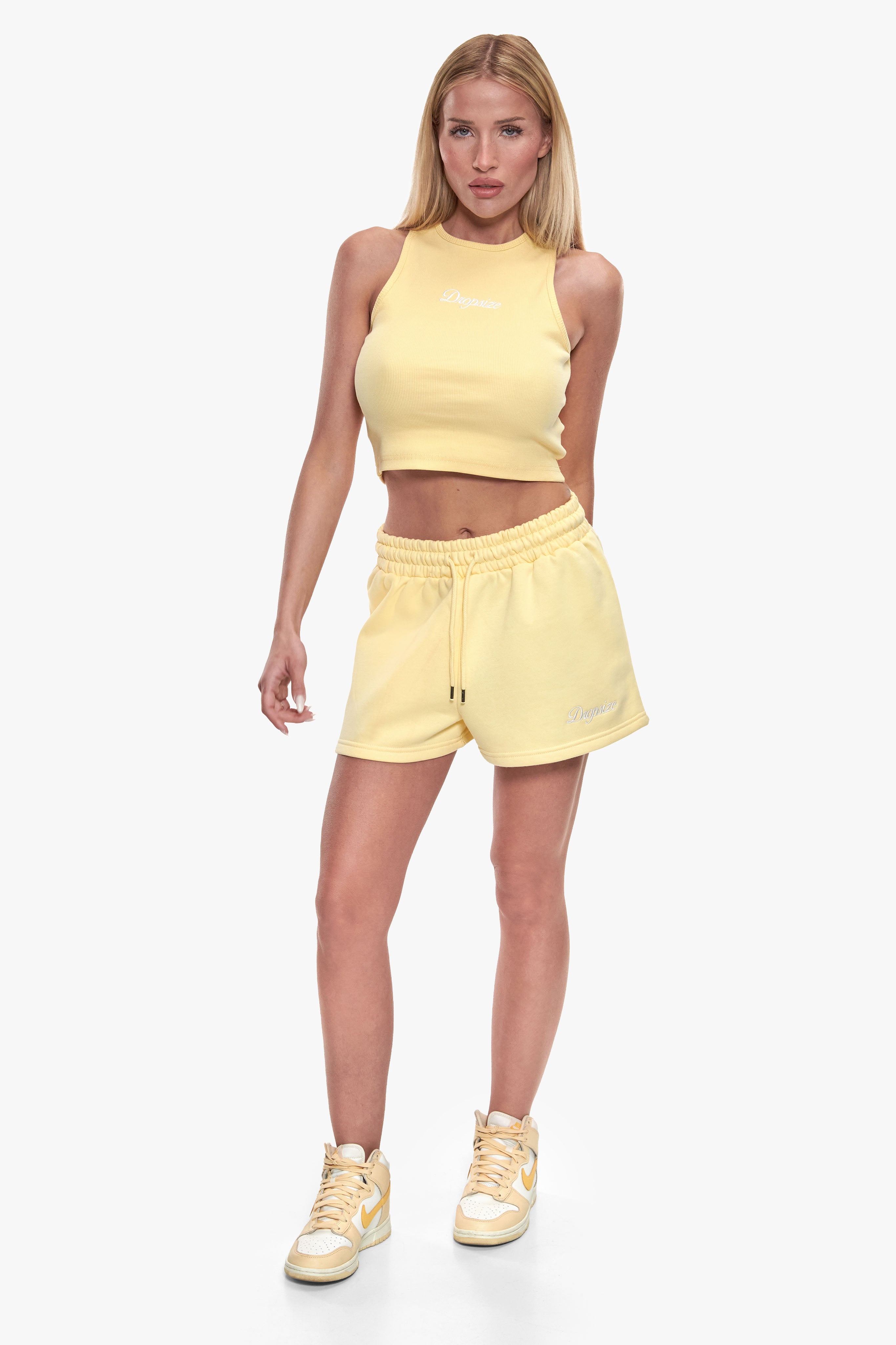 WOMEN LOGO SHORTS YELLOW