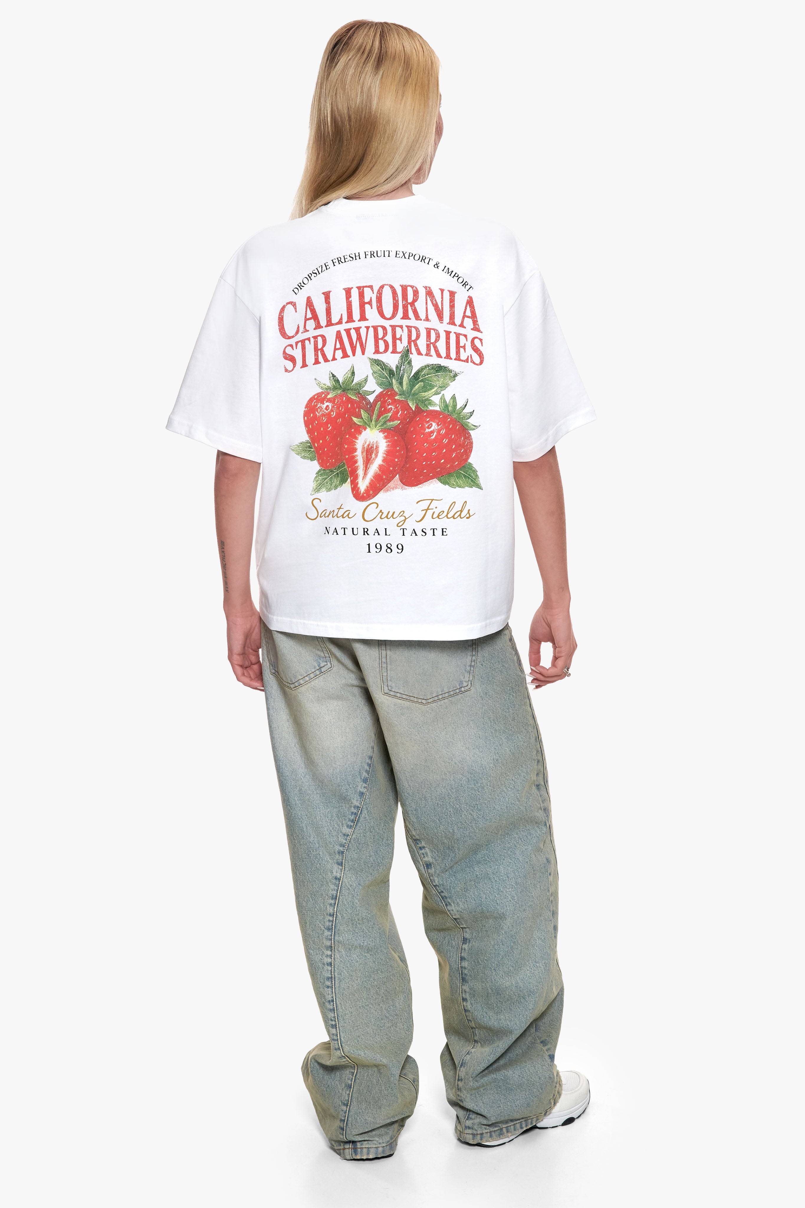 WOMEN STRAWBERRY T-SHIRT WHITE