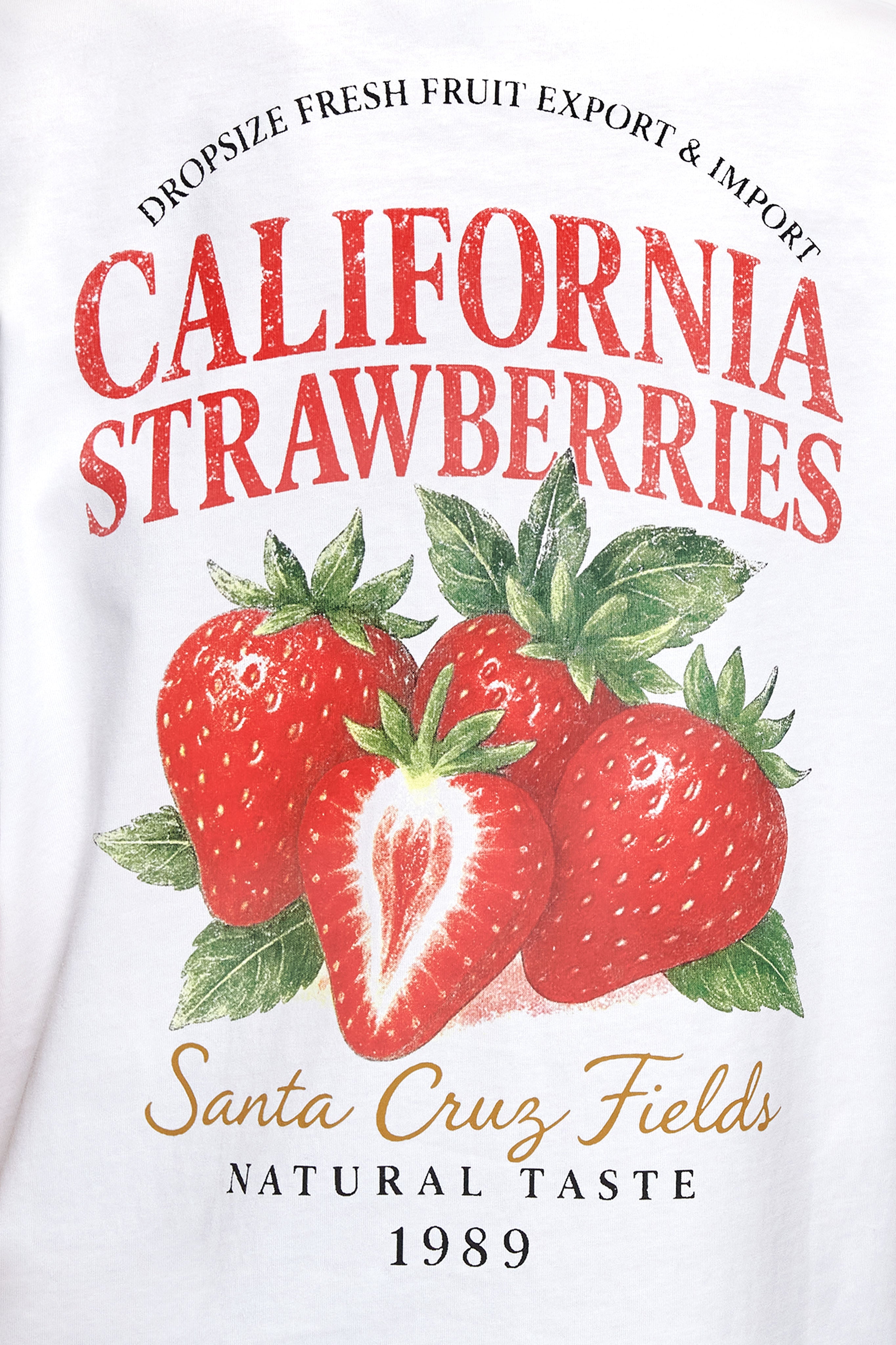 WOMEN STRAWBERRY T-SHIRT WHITE