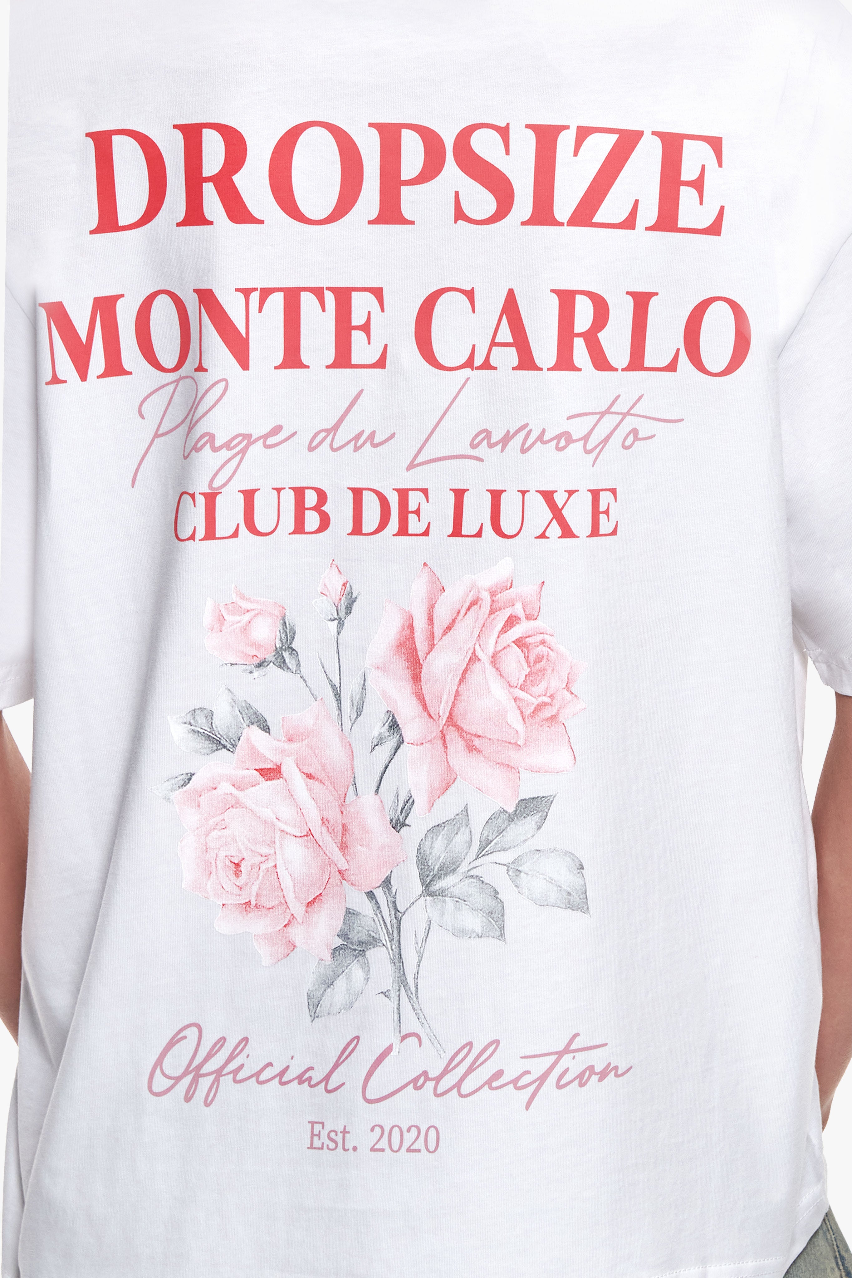 WOMEN ROSE OVERSIZE T-SHIRT WHITE