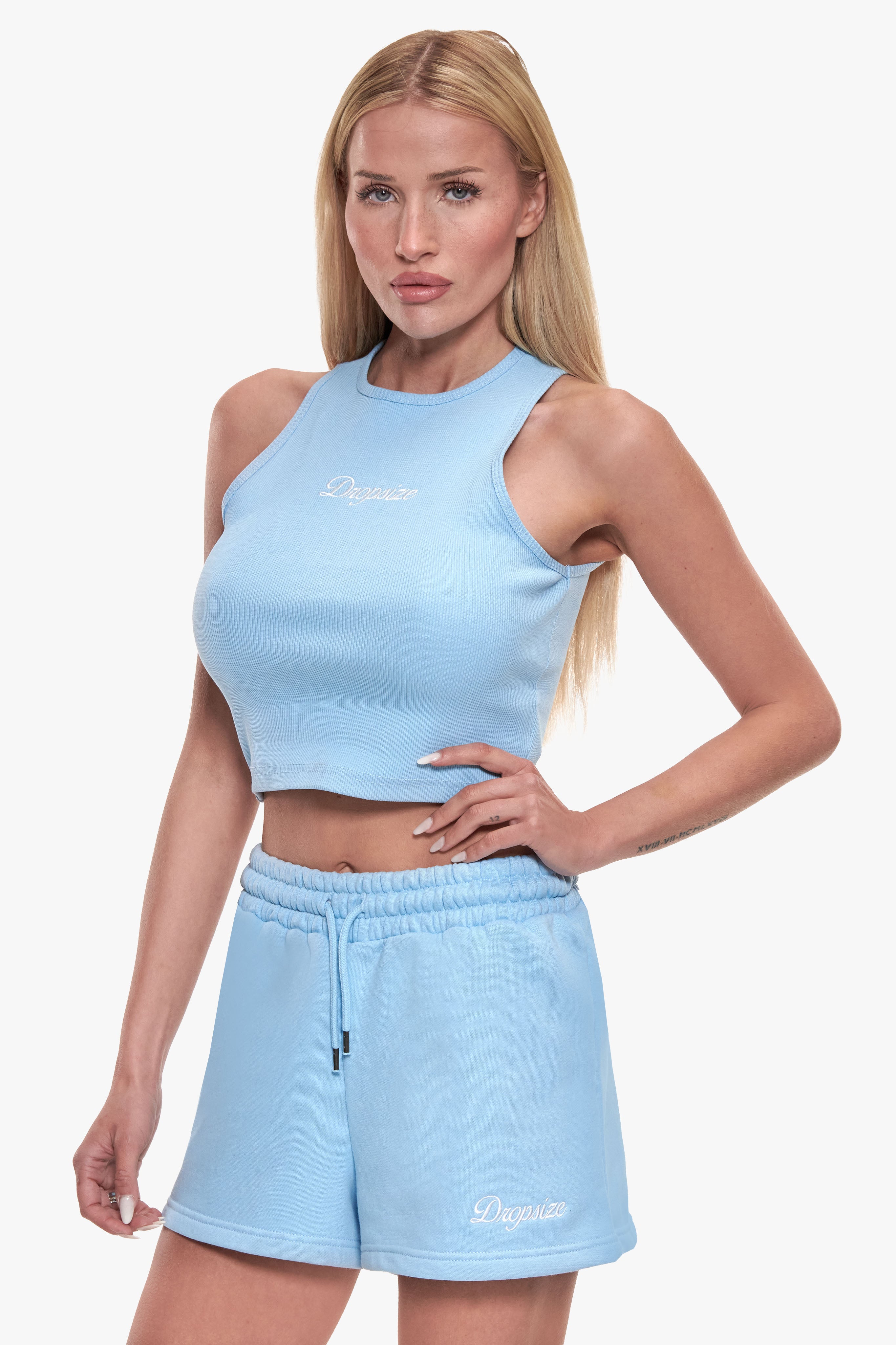 WOMEN LOGO TANK TOP BABY BLUE