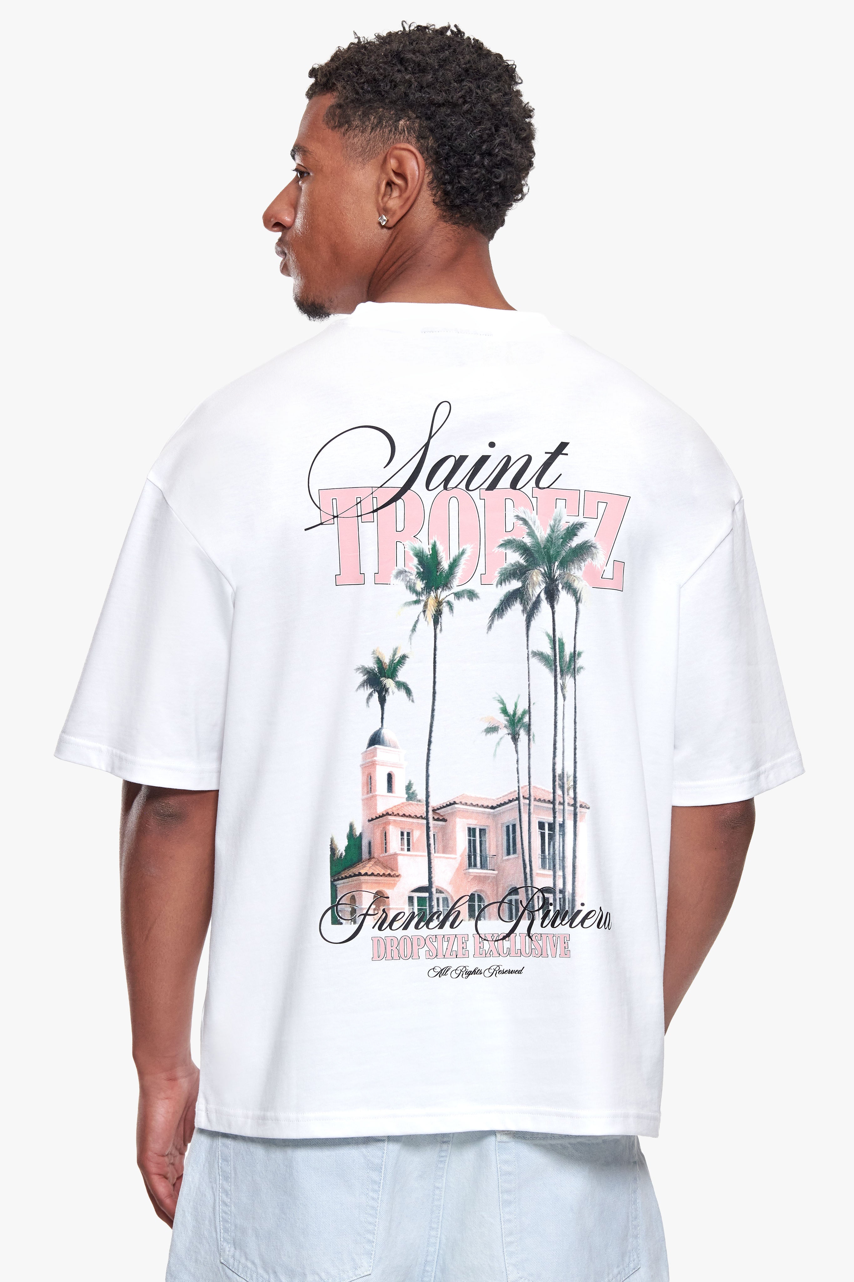 OVERSIZE SAINT TROPEZ T-SHIRT WHITE