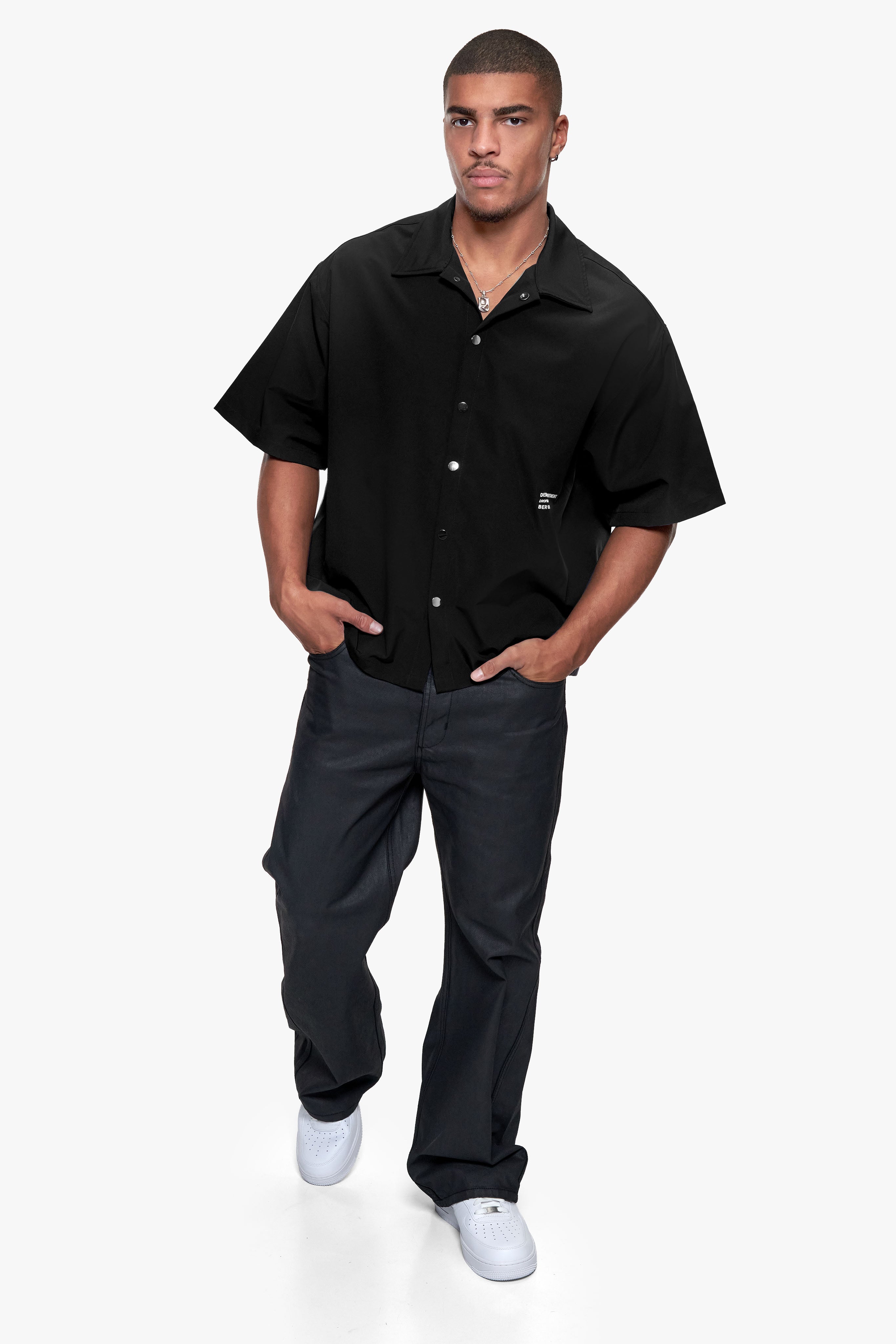 SHORT SLEEVE SHIRT BLACK