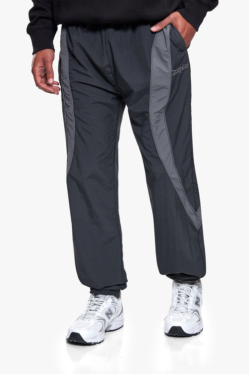 CONTRAST TRACKPANTS BLACK