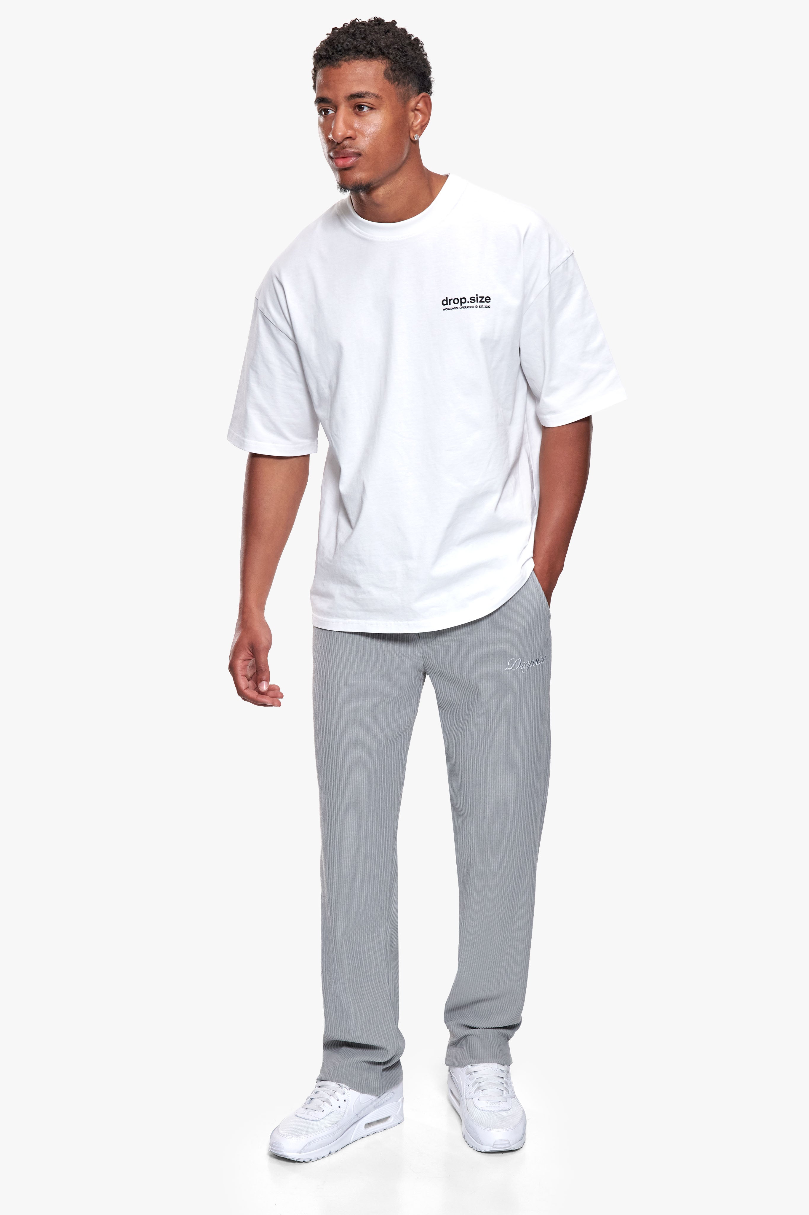 PLISSEE JOGGERPANTS GREY