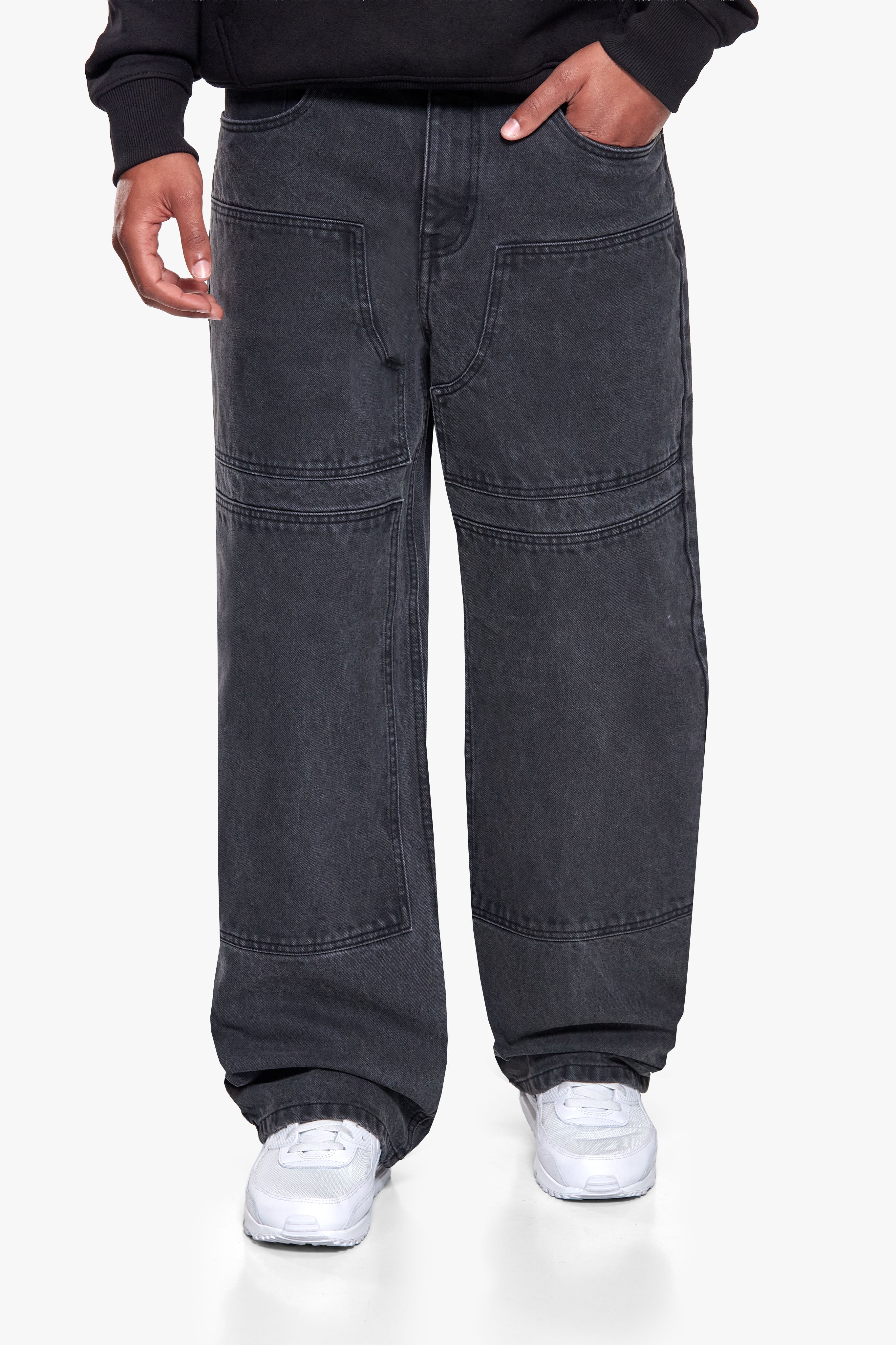 OPEN LEG JEANS WASHED ANTHRACITE
