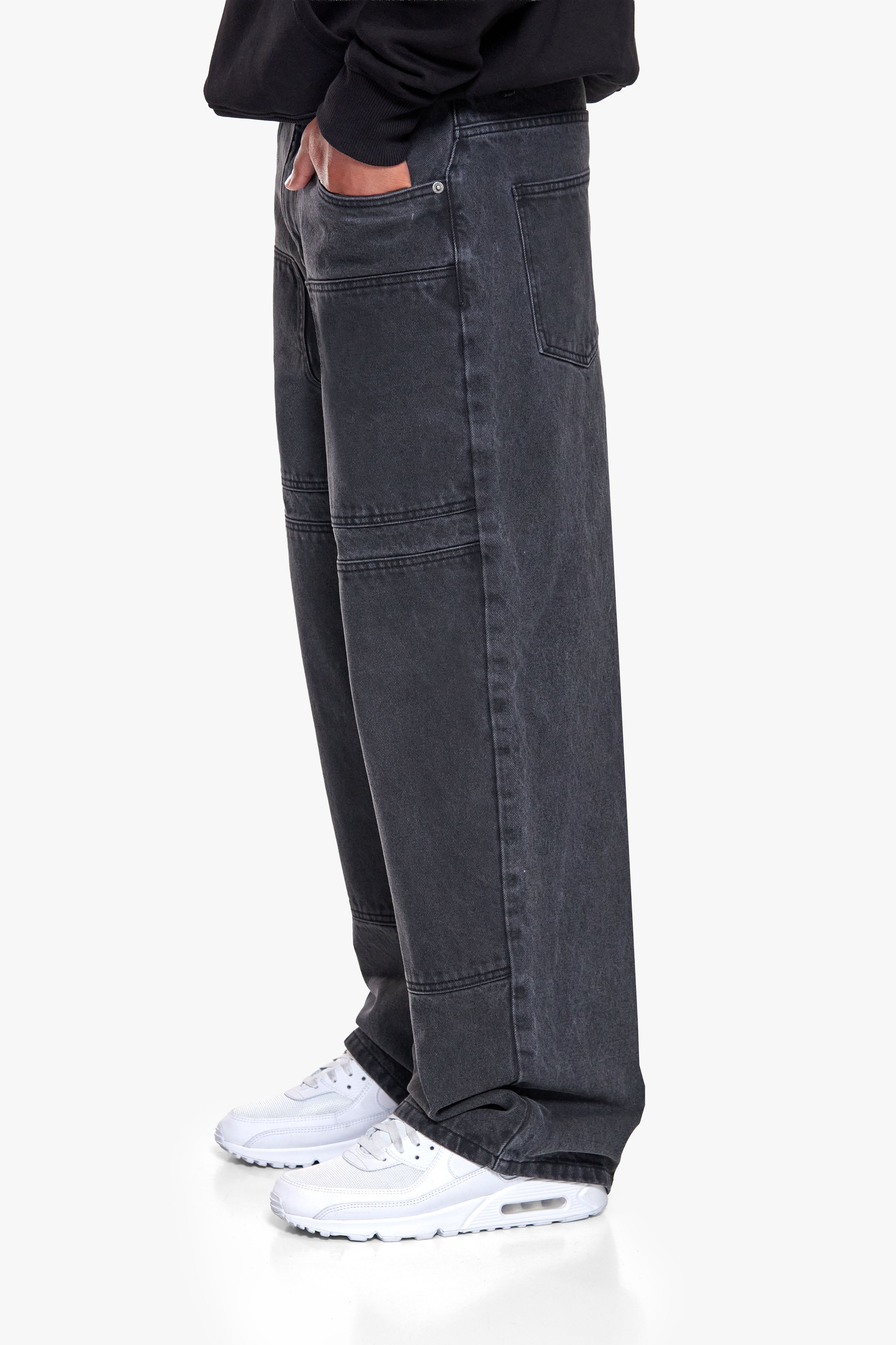 OPEN LEG JEANS WASHED ANTHRACITE