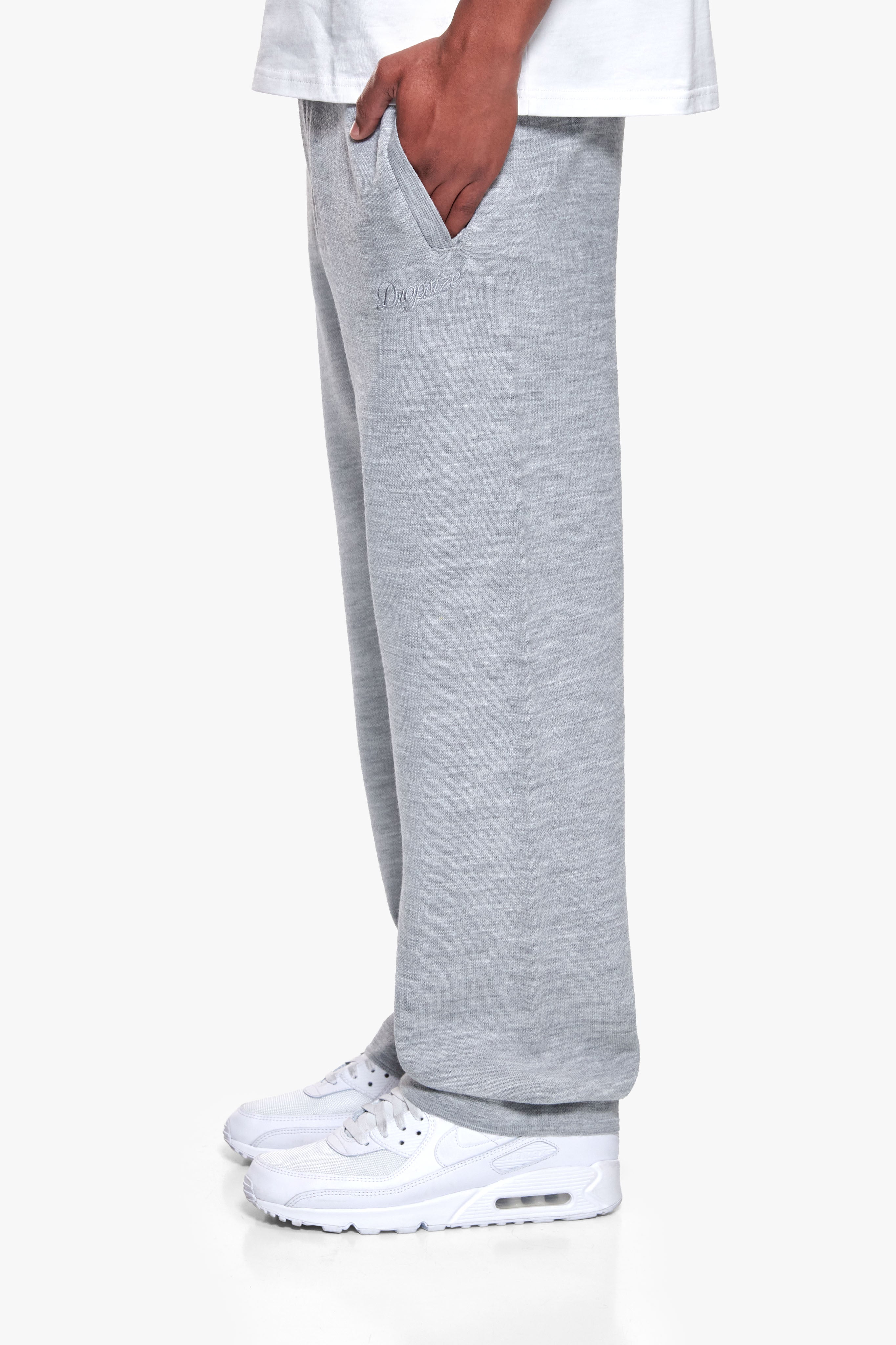 LIGHTWEIGHT KNIT JOGGER GREY MELANGE