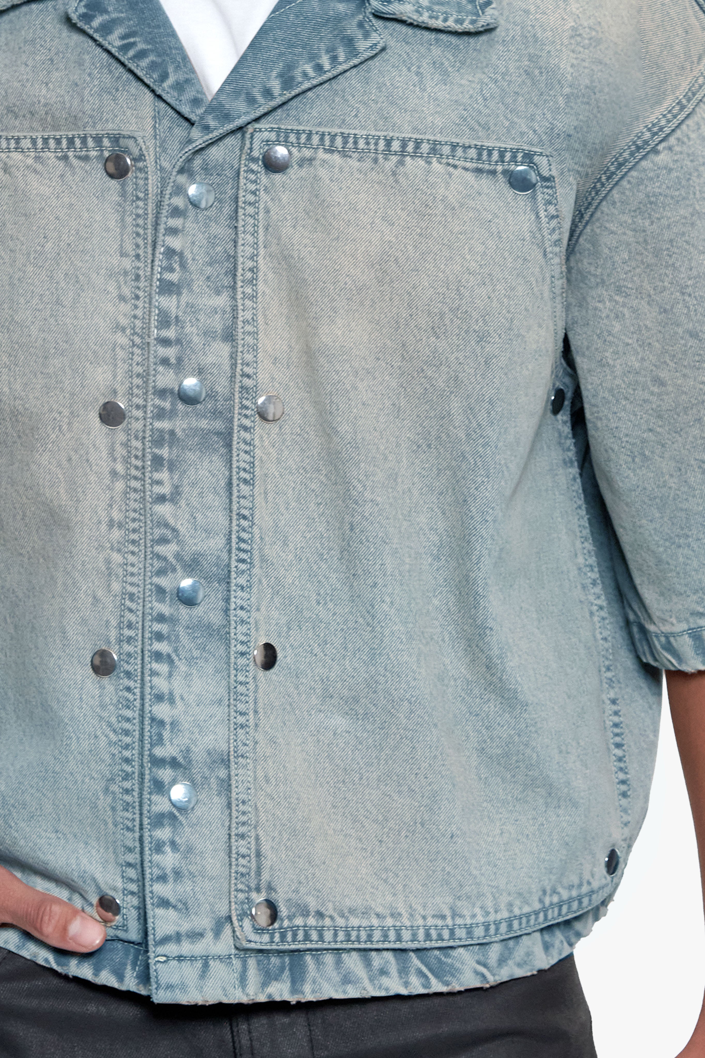 CARPENTER DENIM SHIRT WASHED BLUE