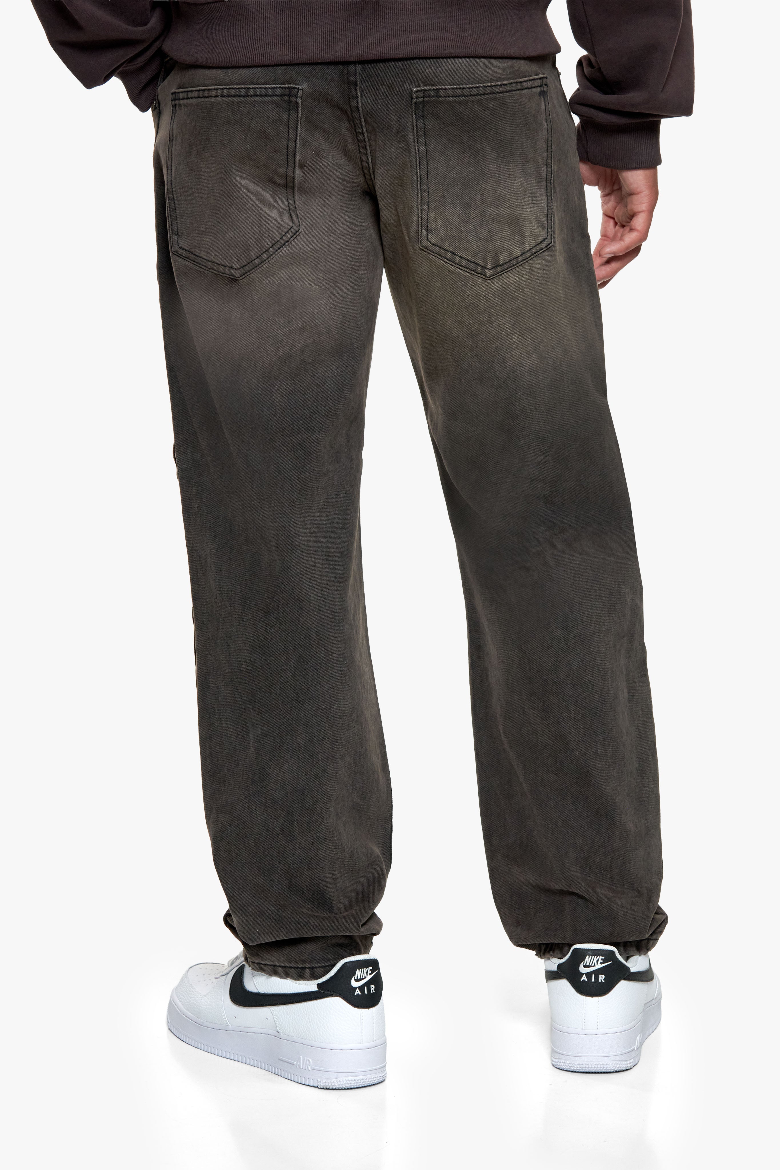 LOOSE FIT JEANS VINTAGE WASH BROWN