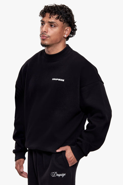 BASIC HD LOGO CREWNECK BLACK