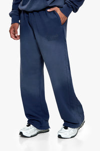 DESTROY BLEACHED JOGGER SPRAY WASHED SPACE BLUE