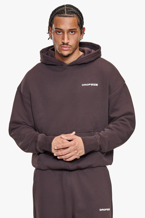 BASIC HOODIE CHOCOLATE BROWN