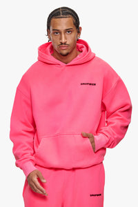 HD LOGO HOODIE NEON PINK