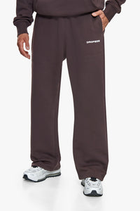 OPEN LEG JOGGER CHOCOLATE BROWN