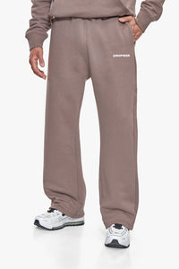 OPEN LEG JOGGER FALCON BROWN