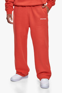OPEN LEG JOGGER WASHED ORANGE