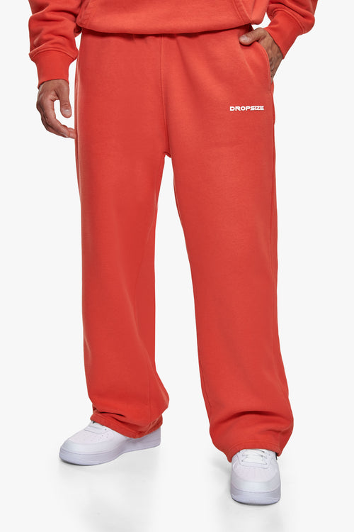 OPEN LEG JOGGER WASHED ORANGE