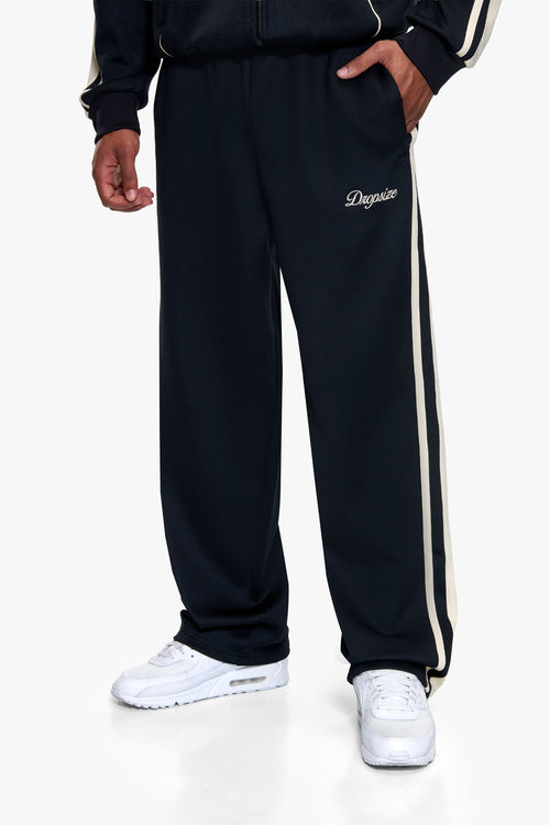 NYLON TRACK PANTS BLACK