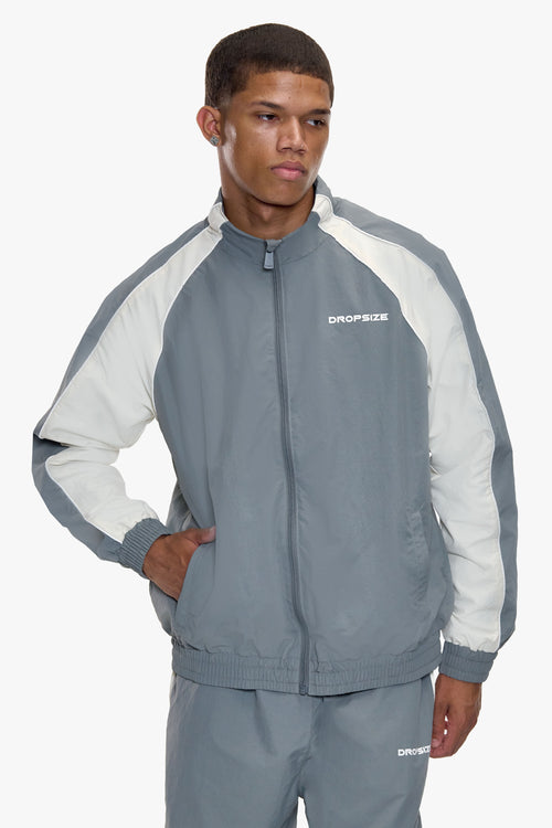 COLORBLOCK TRACK JACKET GREY