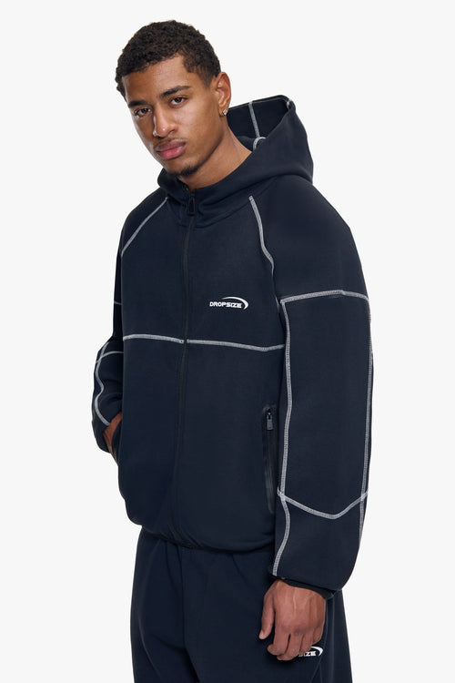 PERFORMANCE TECH FLEECE ZIP JACKET BLACK