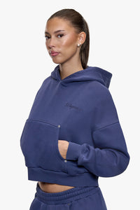 WOMEN RIVETS HOODIE MIDNIGHT BLUE