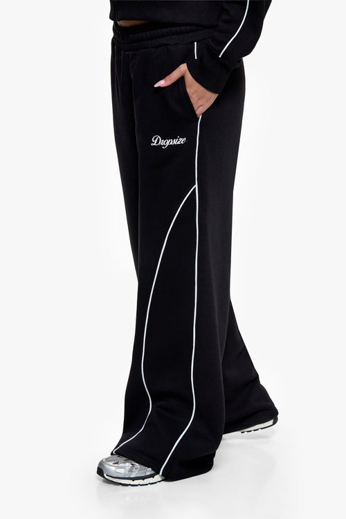 WOMEN PIPING JOGGER BLACK