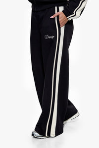 WOMEN SIDESTRIPE JOGGER BLACK