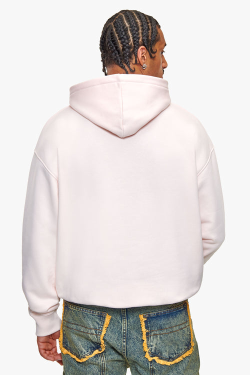 CAMOFLAGE EMBO PATCH HOODIE LIGHT PINK