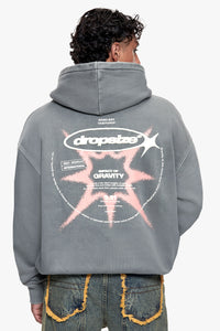 UNIVERSE HOODIE WASHED GREY
