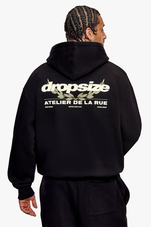 ATELIER DE LA RUE HOODIE BLACK