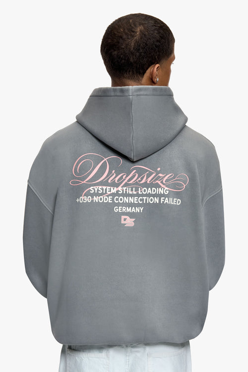 NODE CONNECTION HOODIE WASHED GREY