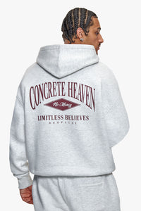 CONCRETE HEAVEN HOODIE GREY MELANGE