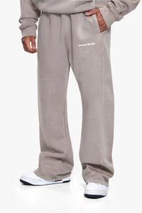 SEAMLINE OPEN LEG JOGGER WASHED BEIGE