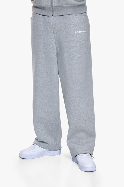OPEN LEG JOGGER DARK GREY MELANGE